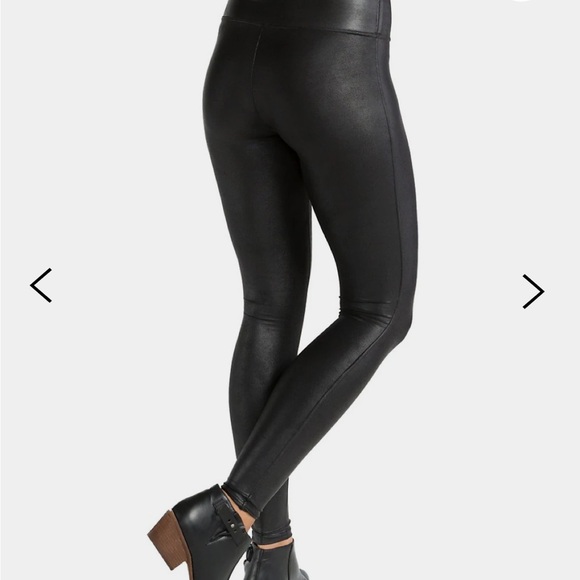 Spanx Faux Leather Leggings size M - Picture 2 of 4